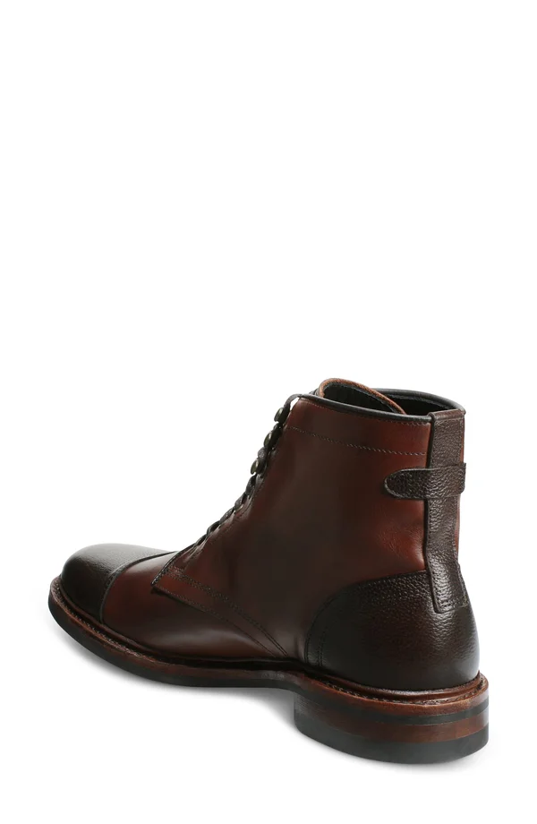 Men's Allen Edmonds Landon Lace-Up Cap Toe Boot - Size 8.5 D - Brown