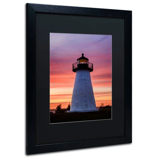 Trademark Fine Art &Needle in The Sky& by Michael Blanchette Framed Photographic Print - Matte Color: Black, Size: 20x22 H x 16x