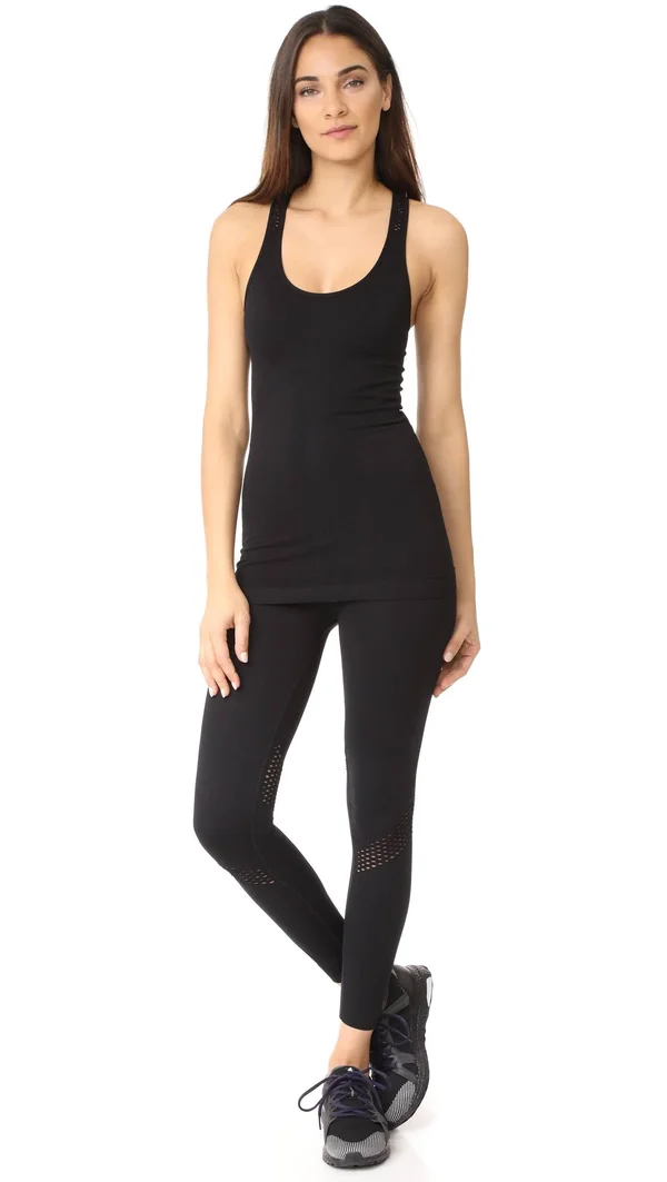 Alala - Essential Seamless Racer Tank - Black - S