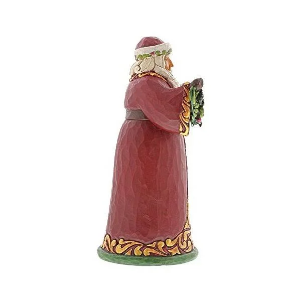 Jim Shore Red and Green Santa Figurine