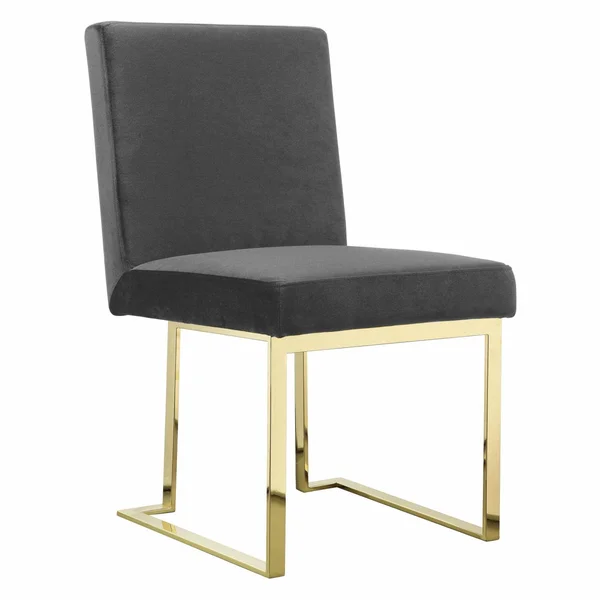 Pangea Home Dexter Dining Chairs - Set of 2 Gray (velvet)