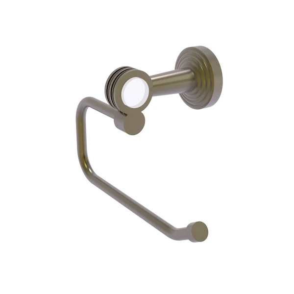 Allied Brass PB-24ED-PC Pacific Beach Collection European Style Toilet Tissue Holder with Dotted Accents Polished Chrome