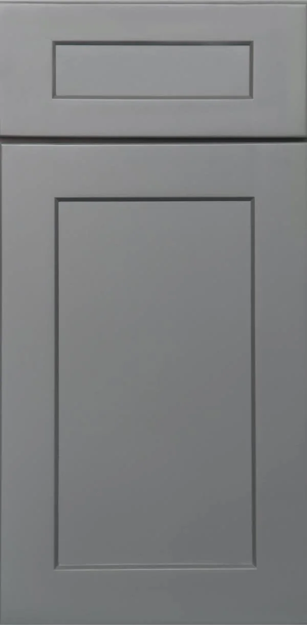 Wilora Hawthorne Shaker Grey 18x22 x 34.5x22 x 24x22 1 DOOR - 1 Drawer, 1 Shelf, 1 Rollout Shelf Base Cabinet, High-Density Fibe