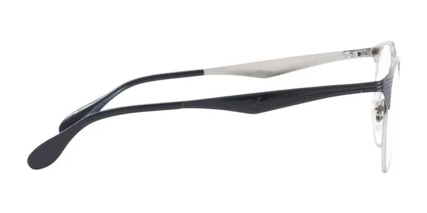 Ray Ban RX6406 Eyeglasses - 2861 Silver on Top Black