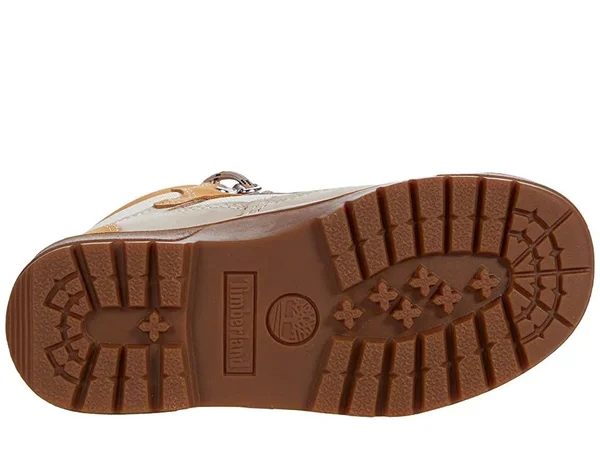 Timberland Kids 6 Leather/Fabric Field Boot Boys Shoes 9481425 - 13 Little Kid M - Beige