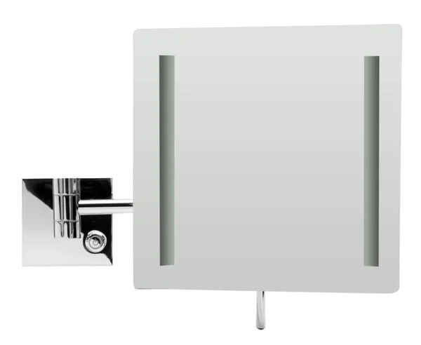 Alfi Brand ABM8WLED Wall Mount Square 8x22 5X Magnifying Cosmetic Mirror with Light - Polished Chrome