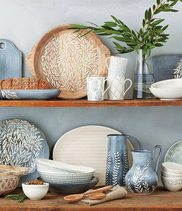 Lenox Textured Neutrals Wood Round Platter 884757