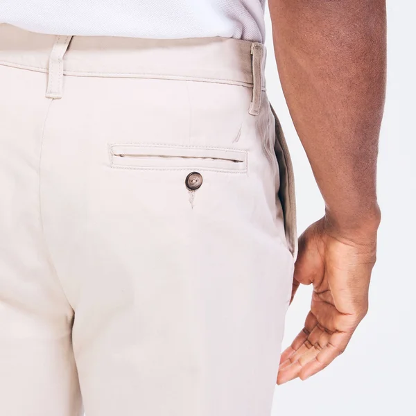 Nautica Men's Classic Fit Flat Front Deck Pant True Stone - 40x30