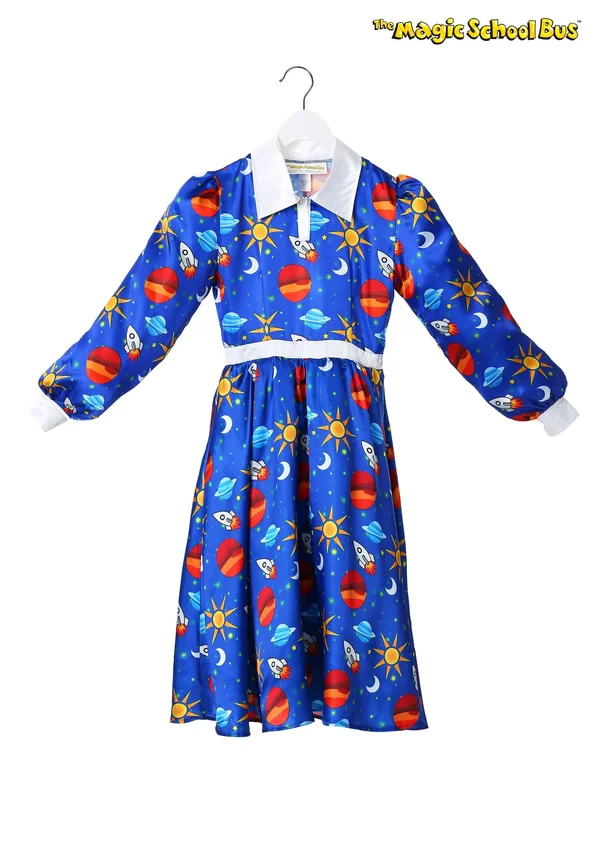 The Magic School Bus Miss Frizzle Costume, Adult, Womens, Blue, L, FUN Costumes