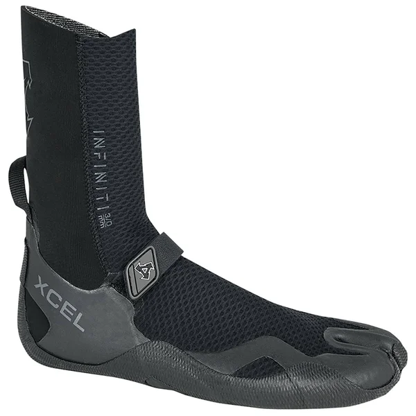 Xcel Infiniti Split Toe 3mm Booties 5, Black