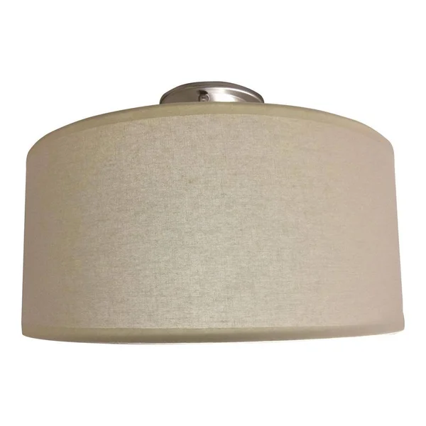 Rockies Containers 16 in. 2-Light Brushed Nickel Semi-Flush Mount