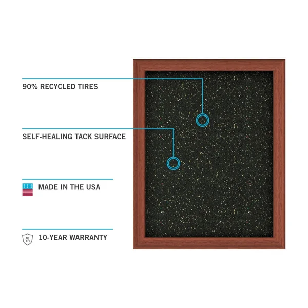 Ghent Recycled Rubber Bulletin Board - Confetti