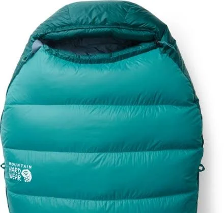 Mountain Hardwear Women's Bishop Pass 15 Sleeping Bag Green Regular Wide - Right Zip