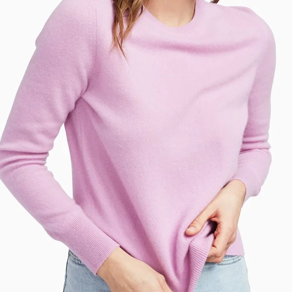 The Essential Cashmere Sweater Womens Lilac, Xxs by NAADAM