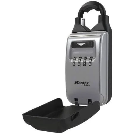 5420d Set Your Own Combination Portable Lock Box with Adjustable Shackle, 6 Key Capacity