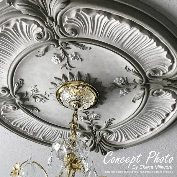22 5/8x22OD x 1 3/4x22P Bordeaux Ceiling Medallion - Bronze