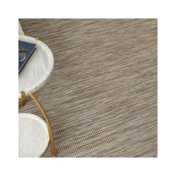 Nourison Positano Solid Contemporary Beige Area Rug, Size: 9& x 12&
