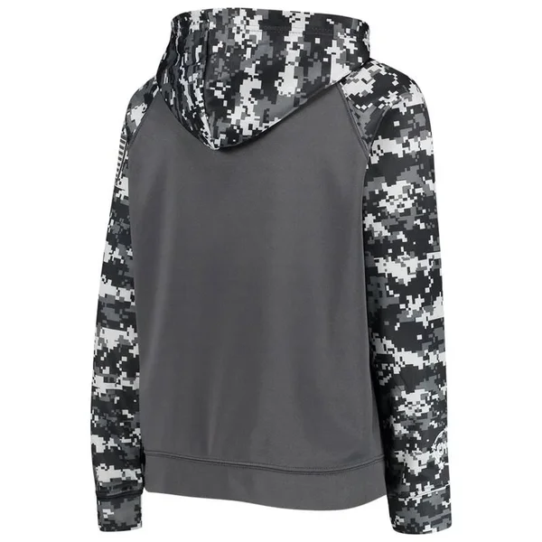 Colosseum South Carolina Gamecocks Youth Charcoal OHT Military Appreciation Digital Camo Raglan Pullover Hoodie Size: Extra Larg