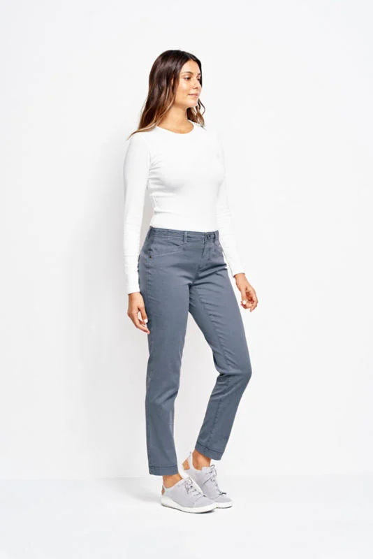 Everyday Girlfriend Ankle Chinos Pants for Women - Storm, Size 16, Orvis