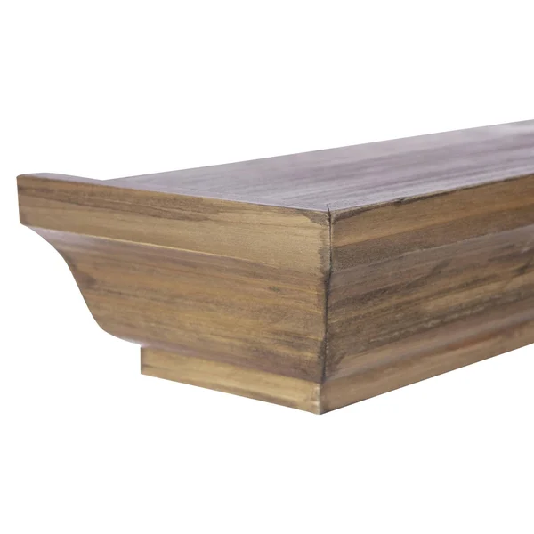 kieragrace Muskoka Fitz Wood Shelves - Walnut, 12-Inch, 18-Inch, 24-Inch, Set of 3, Brown