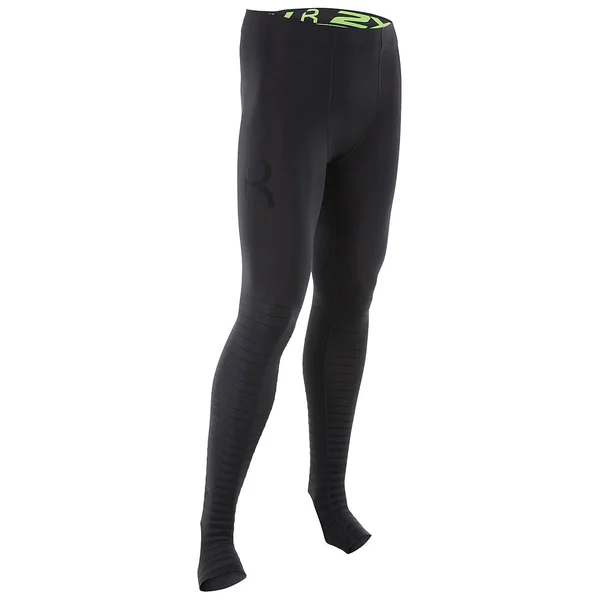 2XU Men's Elite Power Recovery Compression Tights Black, Green M