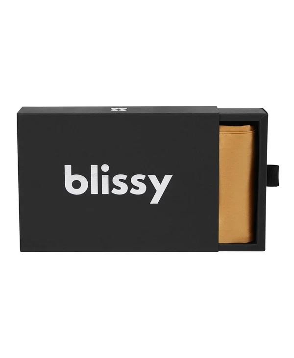 Blissy King 100% Mulberry Silk Pillowcase Gold
