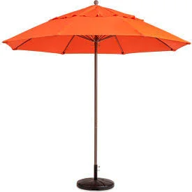 Grosfillex 9 ft Windmaster Umbrella, Pacific Blue