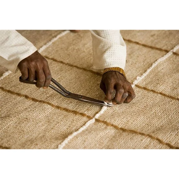 Sunshine Hand-Woven White Area Rug M.A. Trading Rug Size: 5& x 8&