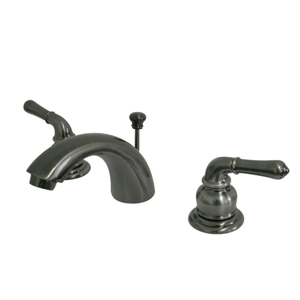 Kingston Brass KB959 Magellan 4x22-8x22 Mini Widespread Lavatory Faucet, Satin Nickel
