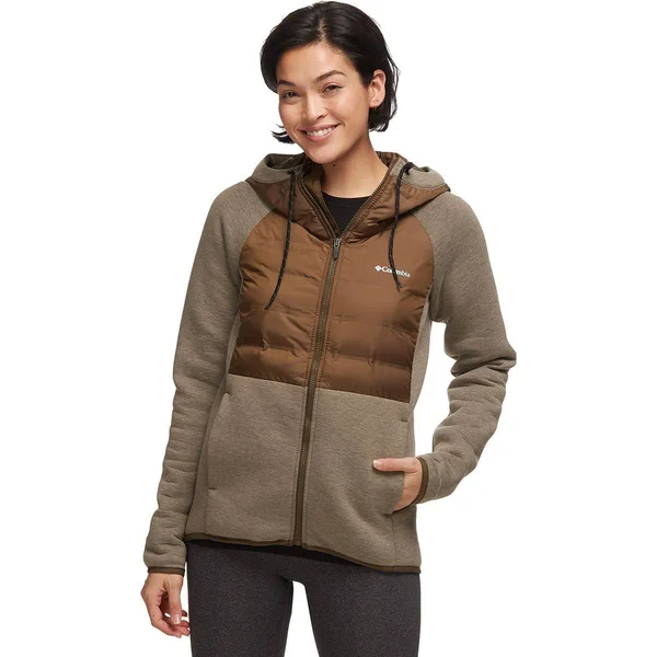 Columbia Women's Northern Comfort Hybrid Hoodie - Large - Olive Green