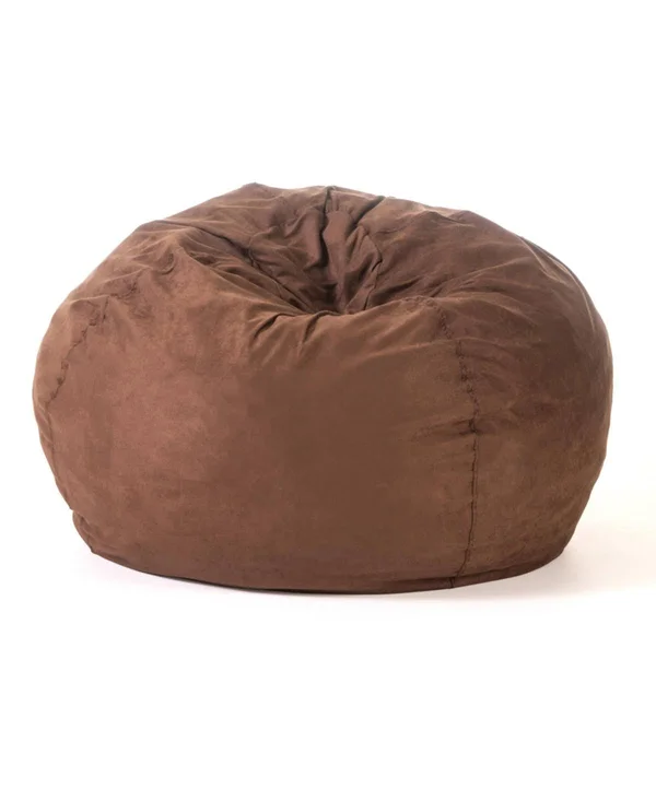 Noble House Chocolate Brown Solid Contemporary Bean Bag Chair