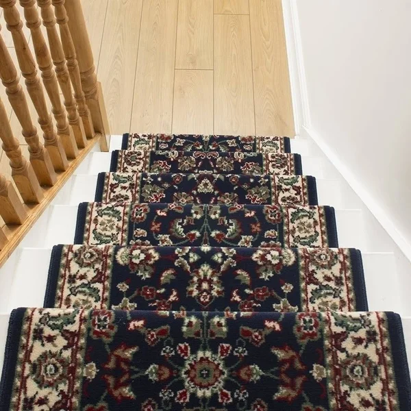 runrug USA Persian Blue Stair Carpet Runner Length: 30 foot - Width