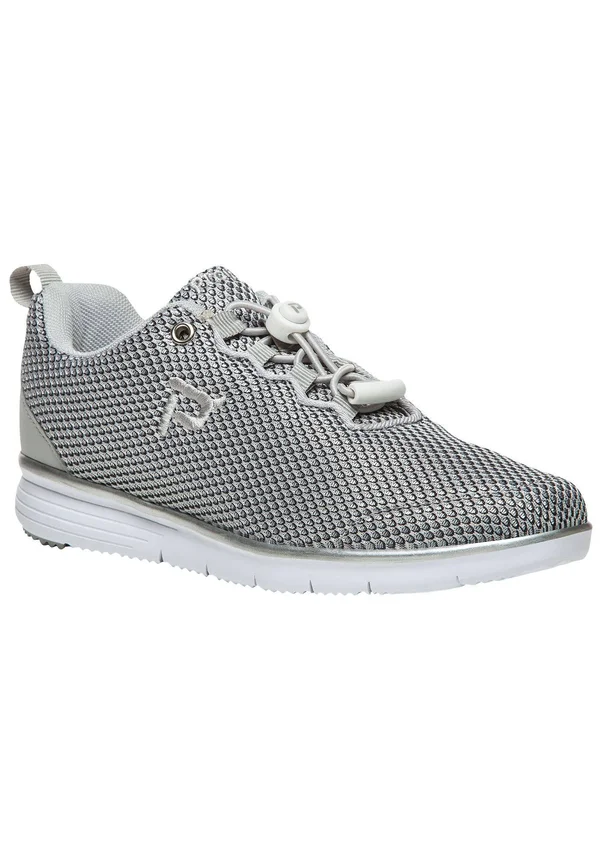 Propet Women's TravelFit Prestige Silver/Black 12 M
