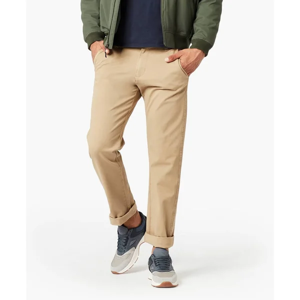 Dockers Men's Slim Fit Smart 360 Flex Ultimate Chino Pants - British Khaki 30x32, Green