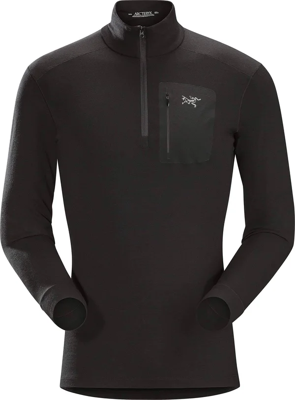 Arc&teryx Men's Satoro AR Zip Neck LS - Black - S