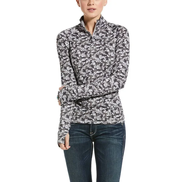 Ariat Ladies Lowell 2.0 1/4 Zip XL Banyan Bark