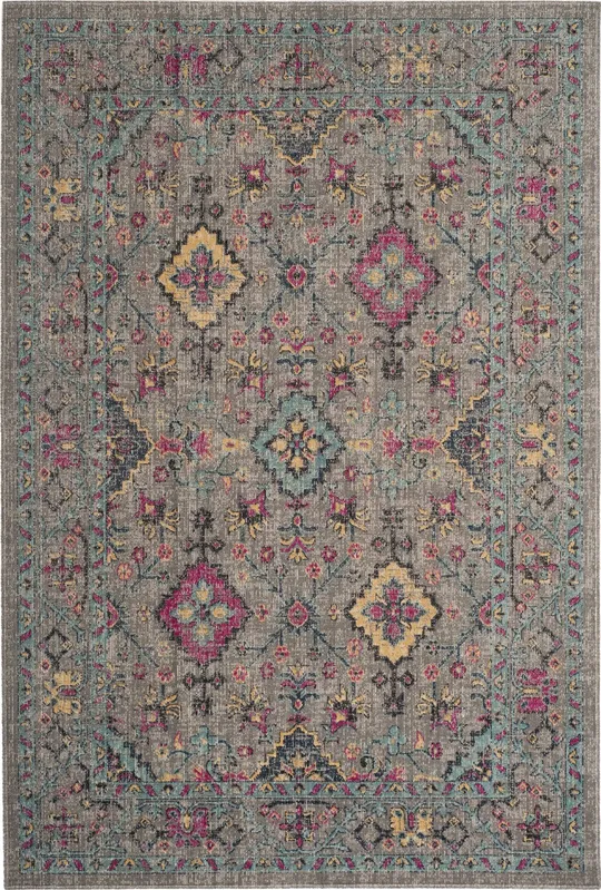 Safavieh Artisan ATN513G 3&3x22 x 5&3x22 Light Grey, Light Blue Area Rug