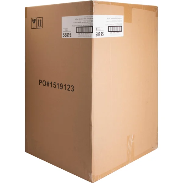 Genuine Joe Stainless Steel Trash Receptacle 30 Gal - Silver