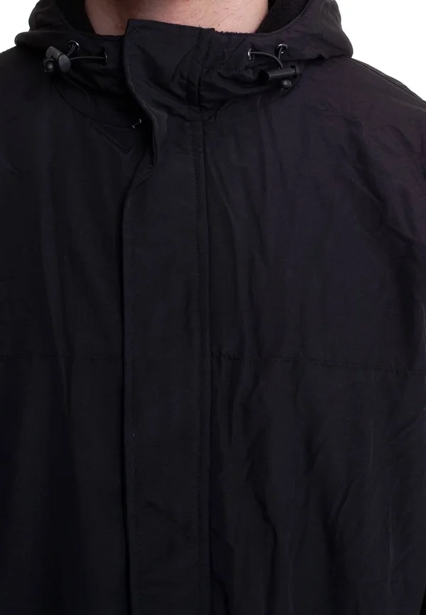 Surplus Windbreaker Jacket with Zipper Black Size M