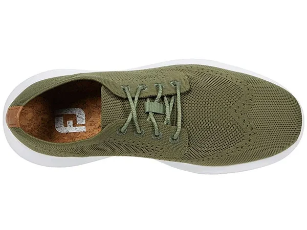 FootJoy Men's Flex LE2 Spikeless Golf Shoes Size 9 - Olive