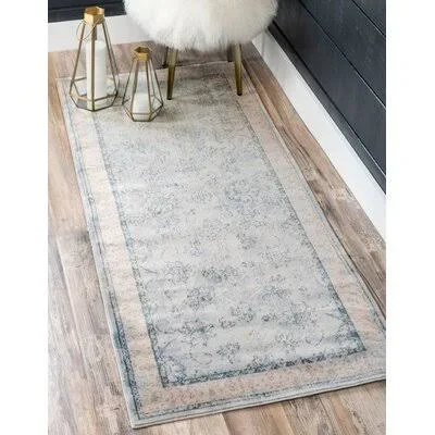 Padang Sidempuan Light Wash Blue/Beige Rug Ophelia & Co. Rug Size: Runner 2&7x22 x 10&