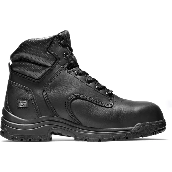 Timberland Pro Men's 6 in. Titan Composite Toe Work Boot, Black