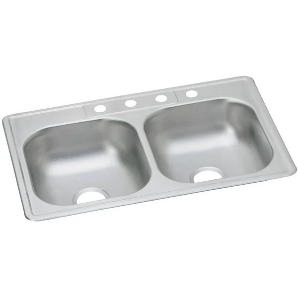 Elkay DW1023322MR2 Dayton Stainless Steel Double Bowl Sink Pack