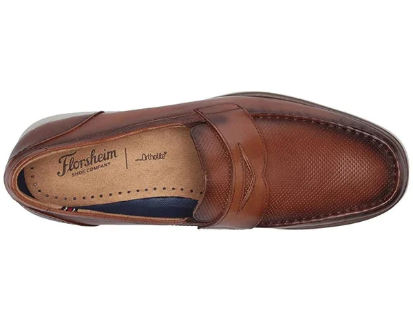 Florsheim Atlantic Moc Toe Penny Loafer 8 Men's Cognac