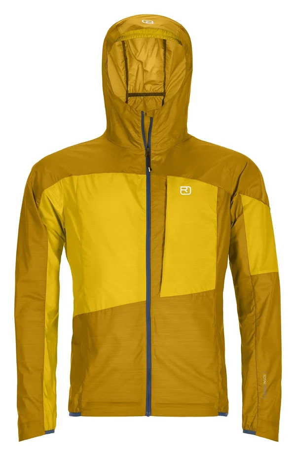 Ortovox Men's Merino Windbreaker-Medium Yellowstone
