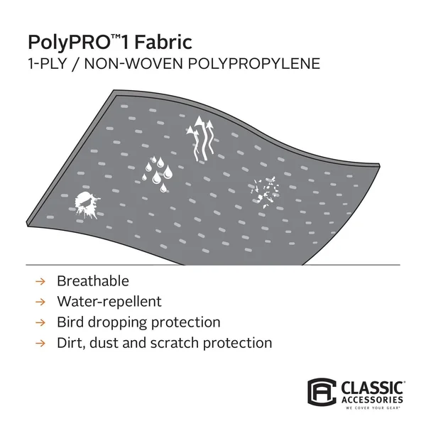 Classic Accessories - Polypro 1 Travel Trailer Cover 20&-22&