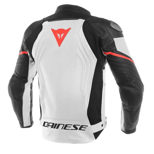 Dainese Racing 3 Leather Jacket Red-Black-White 44