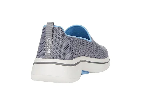 Women's Skechers GOwalk Arch Fit Grateful Slip on Sneaker - Adult, Size: 5, Gray/Blue