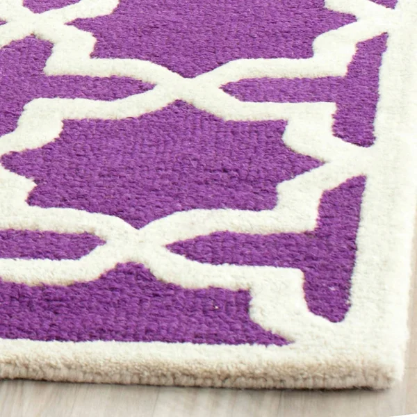 Safavieh Cambridge Purple & Ivory 8& x 10& Rug