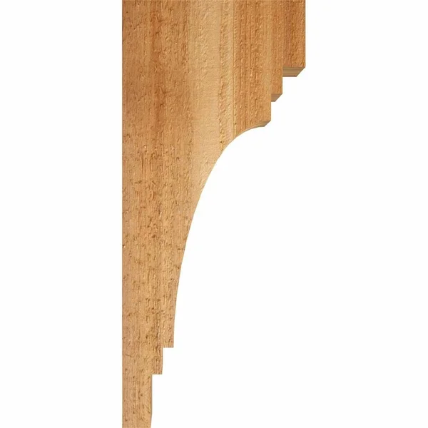 6x22W x 10x22D x 18x22H Pescadero Rough Sawn Corbel, Western Red Cedar